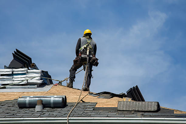 Professional Gutter Installation technician working in Conway, PA